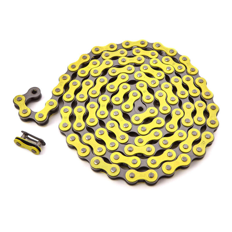 Lanț BMX CHAIN YELLOW 1/2 "x1/8" oțel KHEBIKES