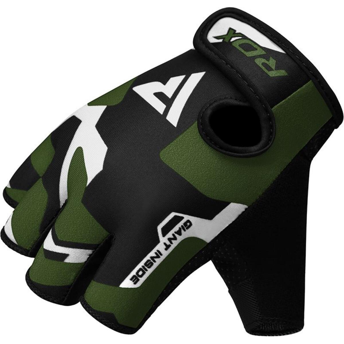 Gym Gloves Sumblimation F6 Black/Green-S 5/7
