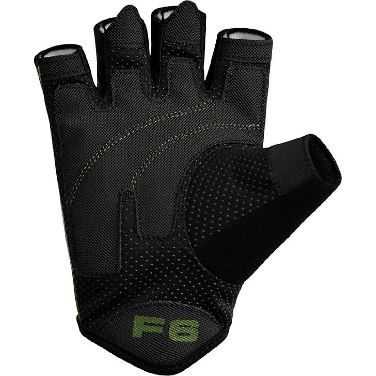Gym Gloves Sumblimation F6 Black/Green-S 4/7