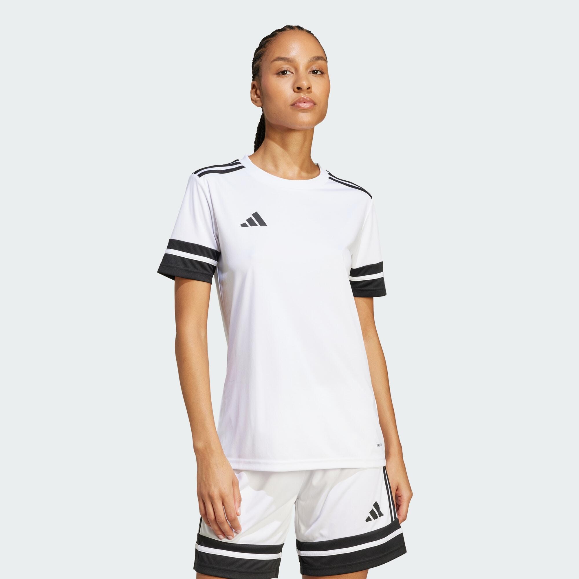 Adidas - Maillot Squadra 25 - Maillot Manches Courtes - Blanc|noir - 36 Xs - Decathlon