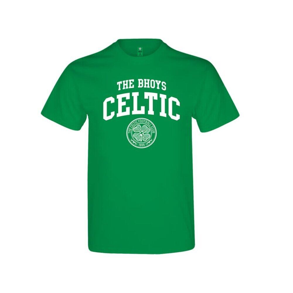 CELTIC FC Unisex Adult The Bhoys Crest TShirt (Green)
