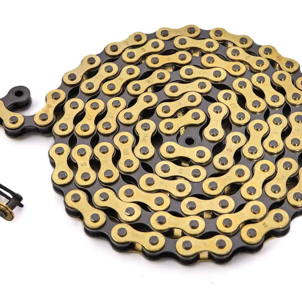 KHEBIKES 1/2‘ x 1/8’ Gold Steel BMX Chain