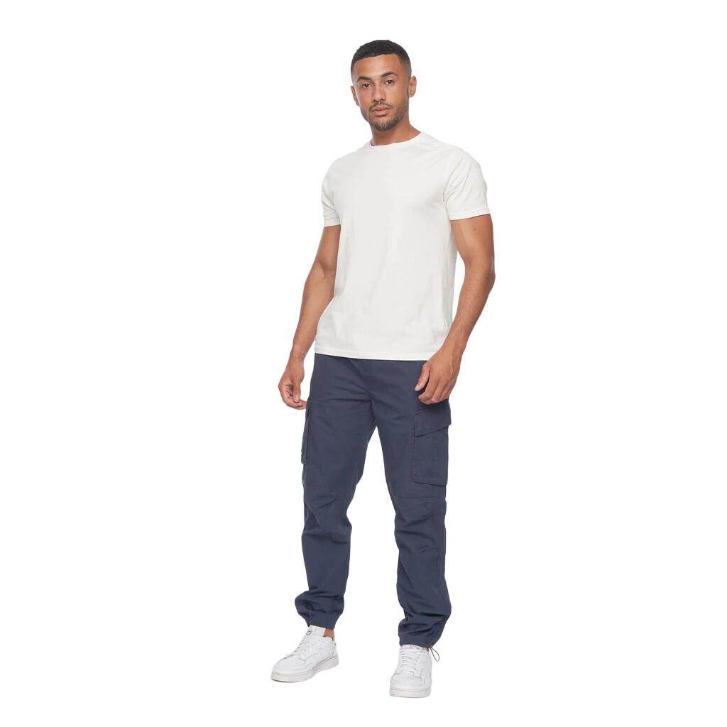 Mens Sidemoore Cargo Trousers (Navy) 4/4