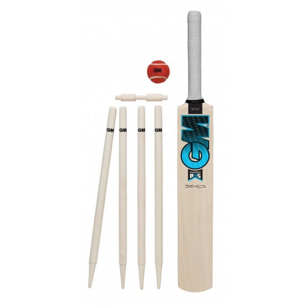 GUNN AND MOORE Diamond Cricket Set (Pack Of 8) (Cream/Blue)