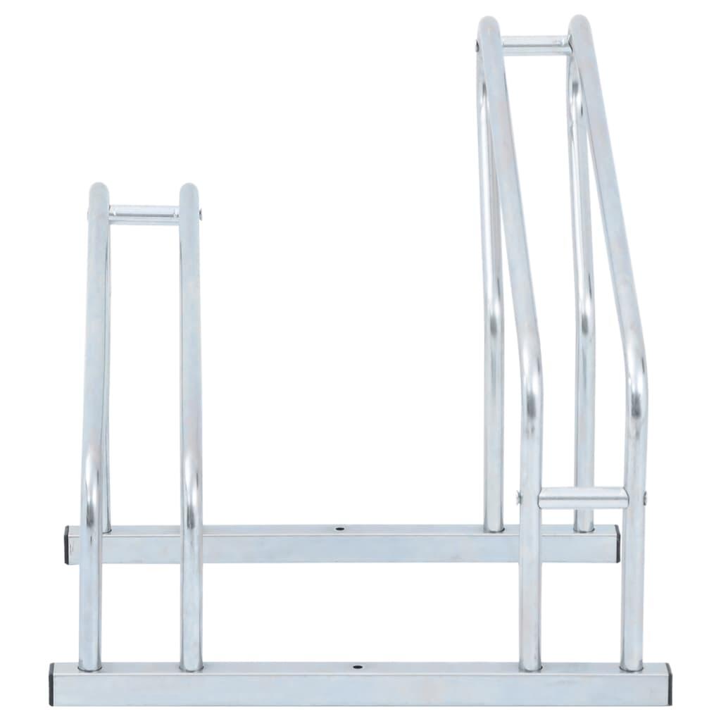 Support de vélo Vidaxl pour 2 vélos en acier galvanisé 3/4