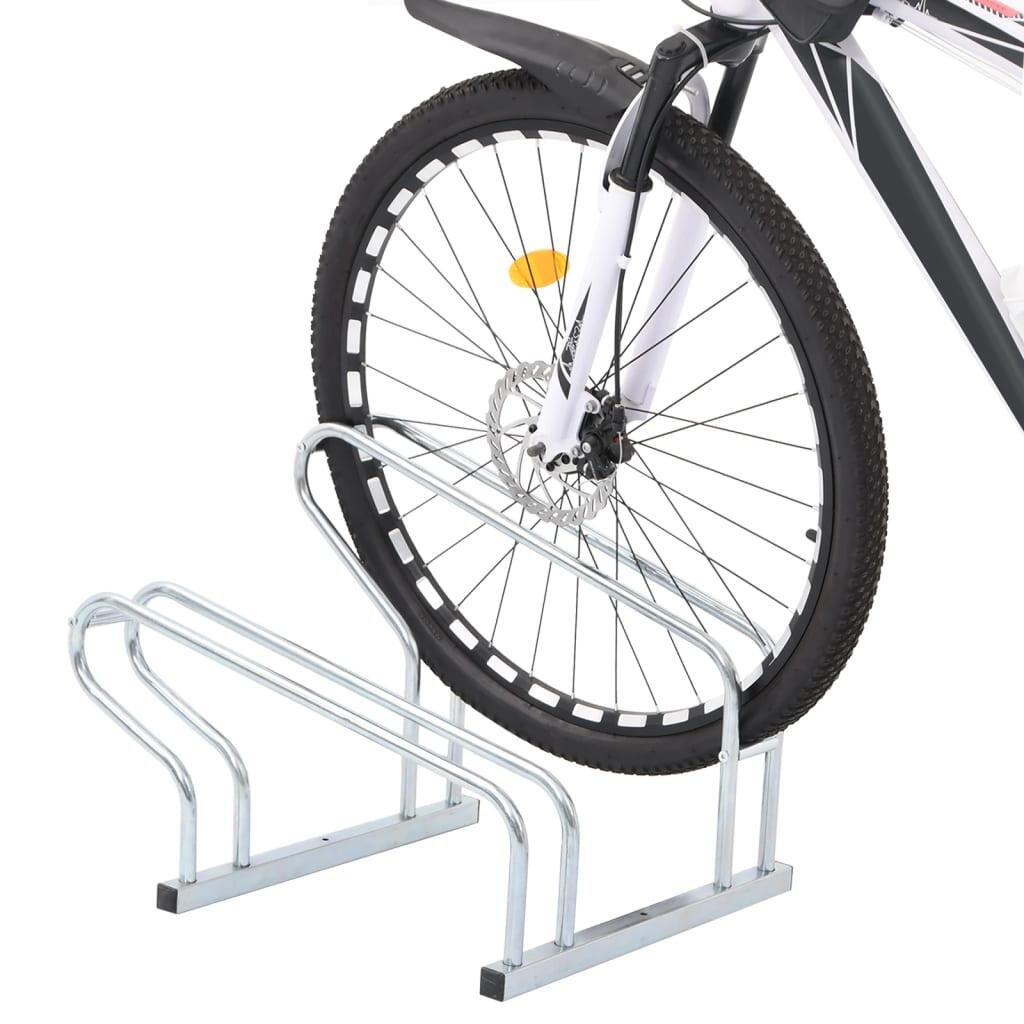 Support de vélo Vidaxl pour 2 vélos en acier galvanisé 2/4