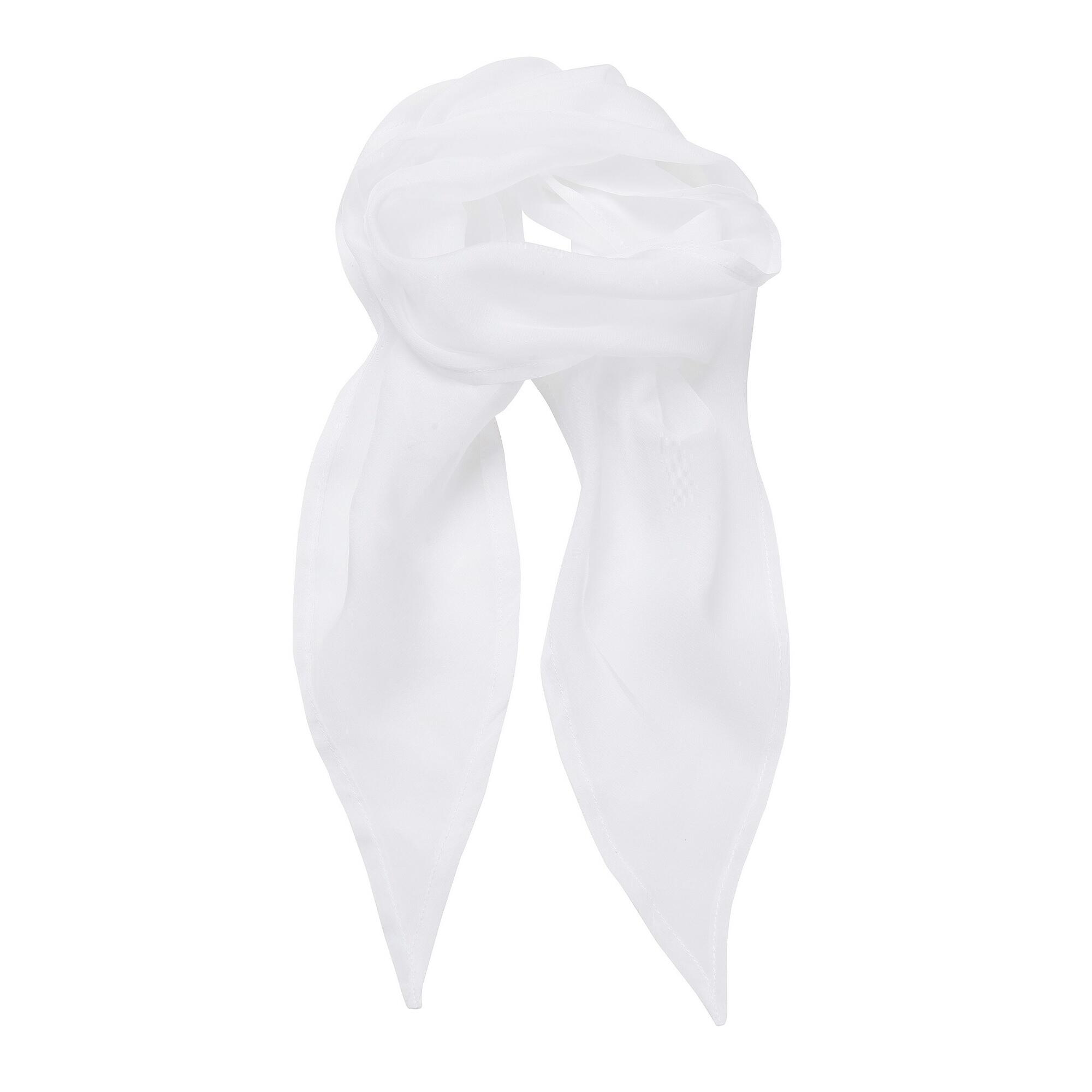 PREMIER Ladies/Womens Work Chiffon Formal Scarf (White)