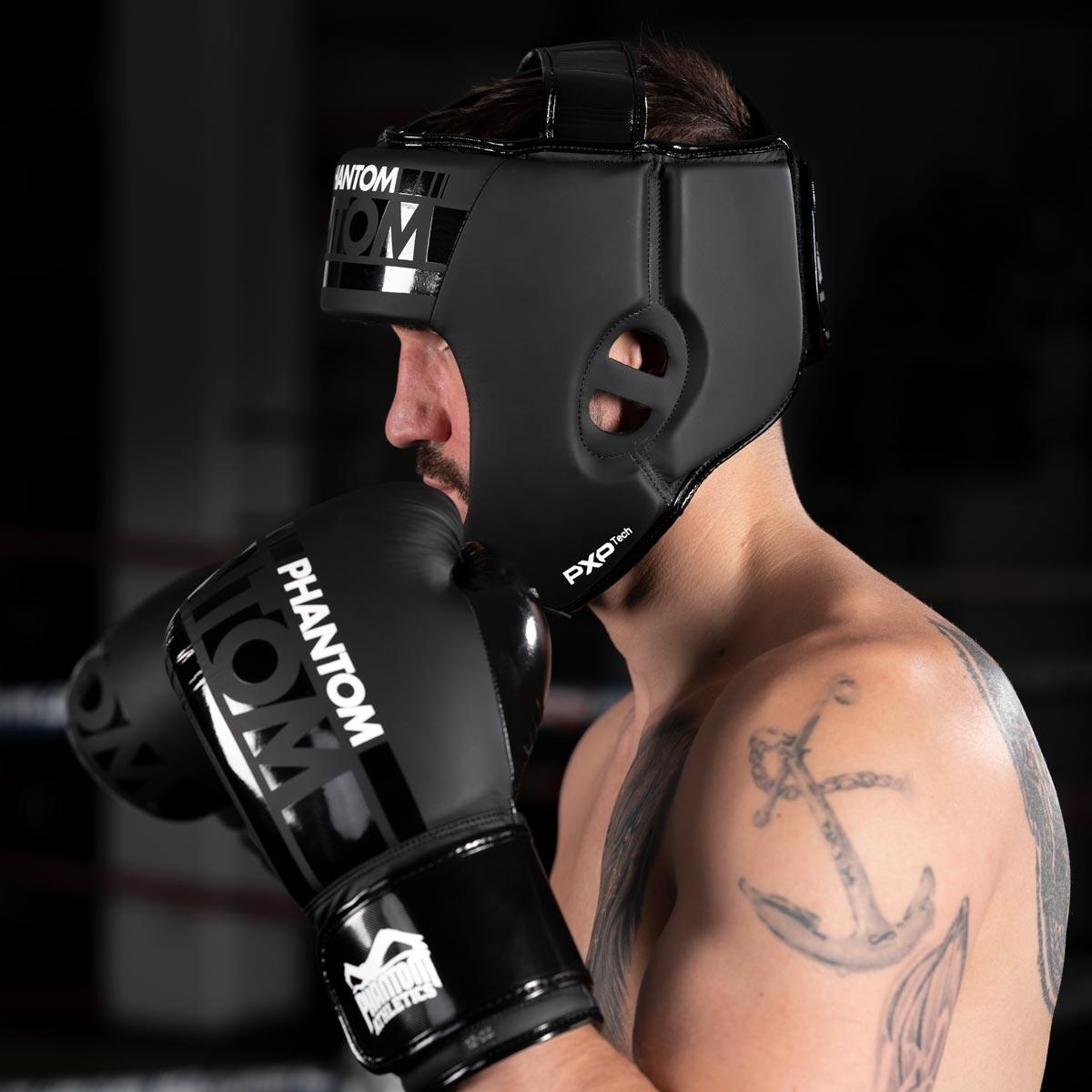 Headguard APEX Open Face – Black – One Size 5/6