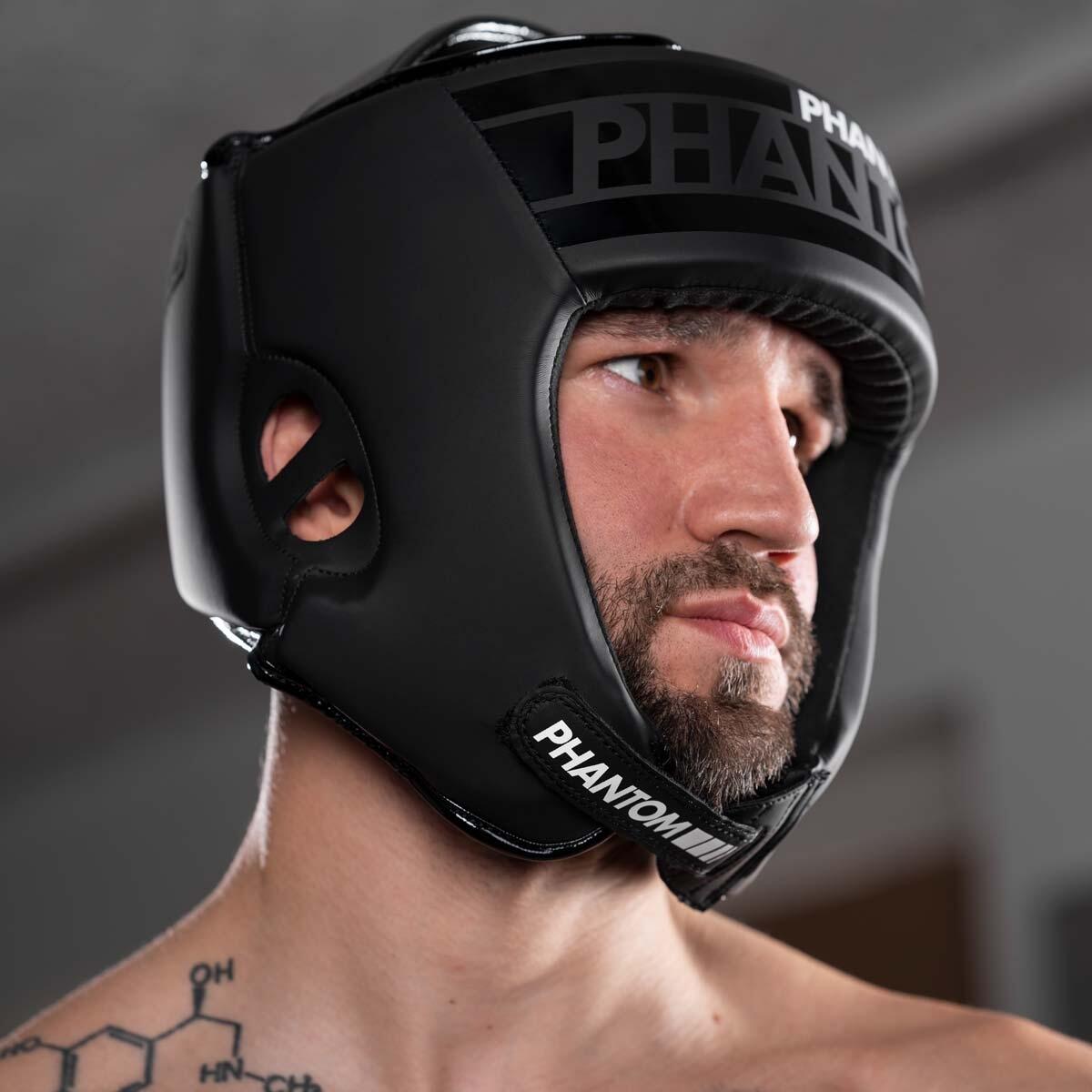 Headguard APEX Open Face – Black – One Size 6/6