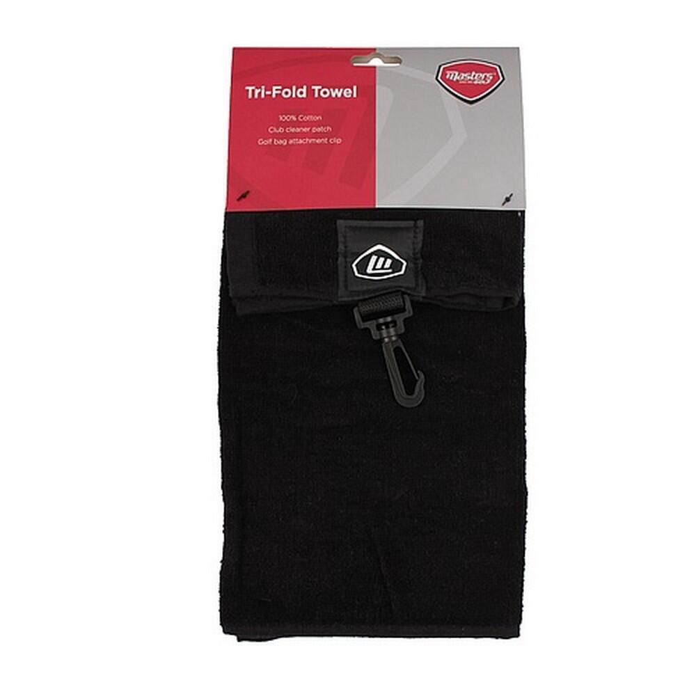 TriFold Golf Towel (Black) 2/3