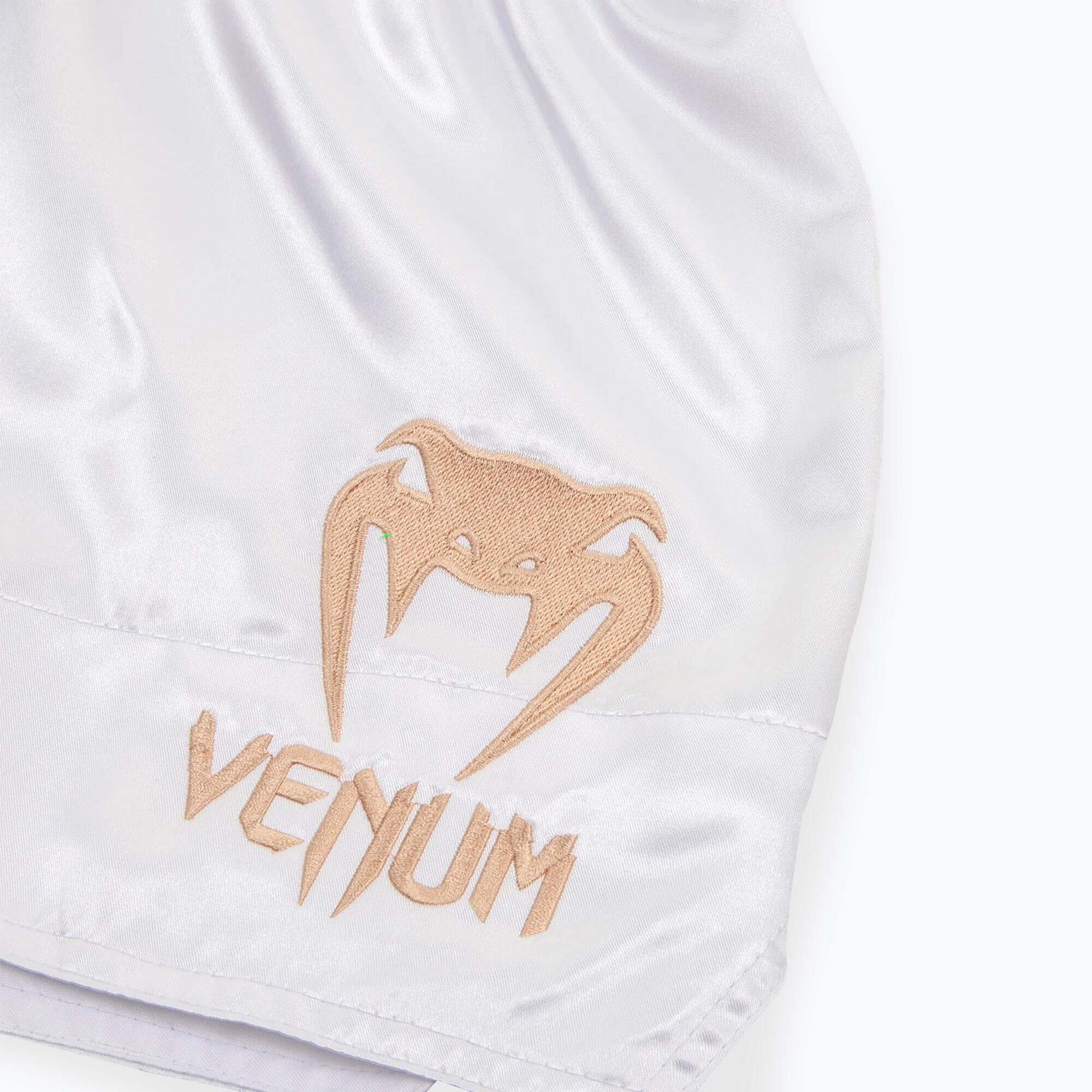 Venum Classic Muay Thai Shorts White/Gold XXL 4/5