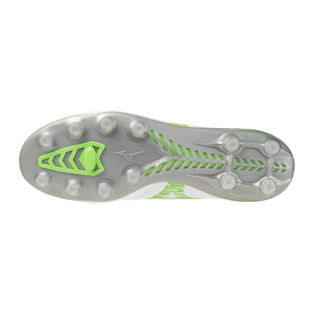 Buty piłkarskie męskie Mizuno Monarcida Neo III Pro Md white/neon green 2/7