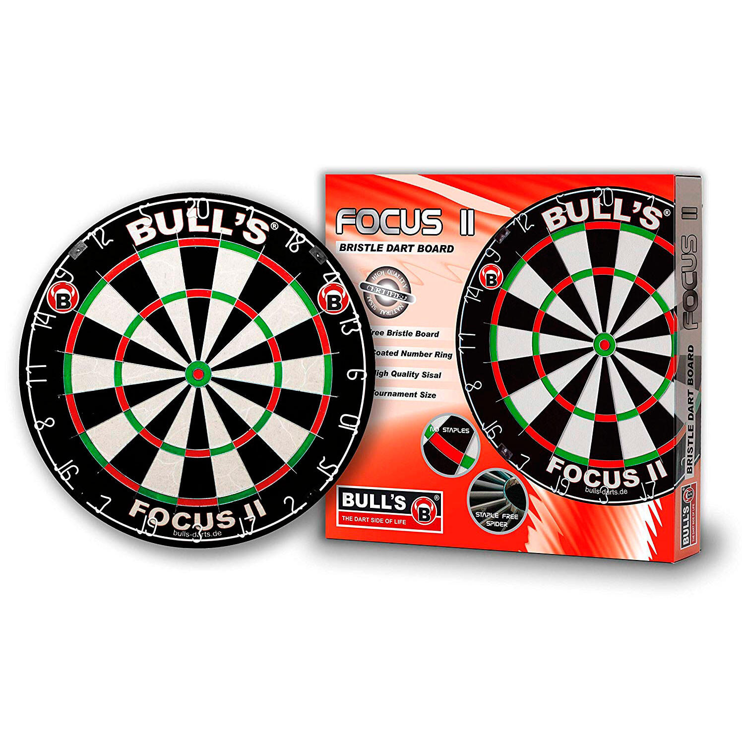 Bull‘s Focus II Bristle Dartboard 3/6
