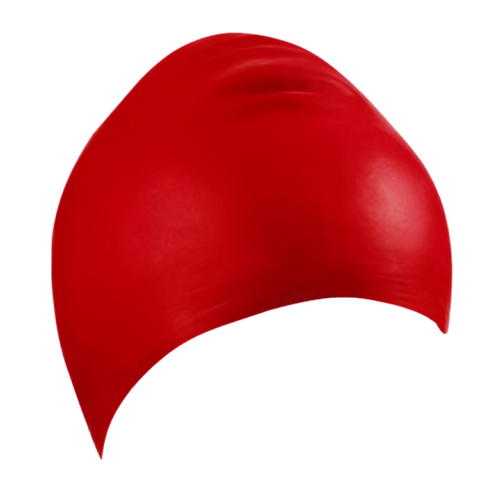 Unisex Adult Swim Cap (Red) 2/2