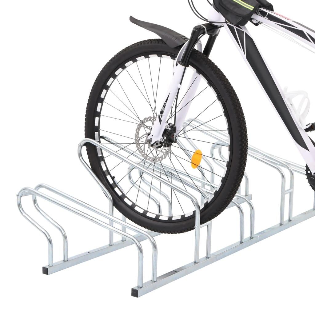 Support à vélo VidaXL pour 5 vélos en acier galvanisé 2/4