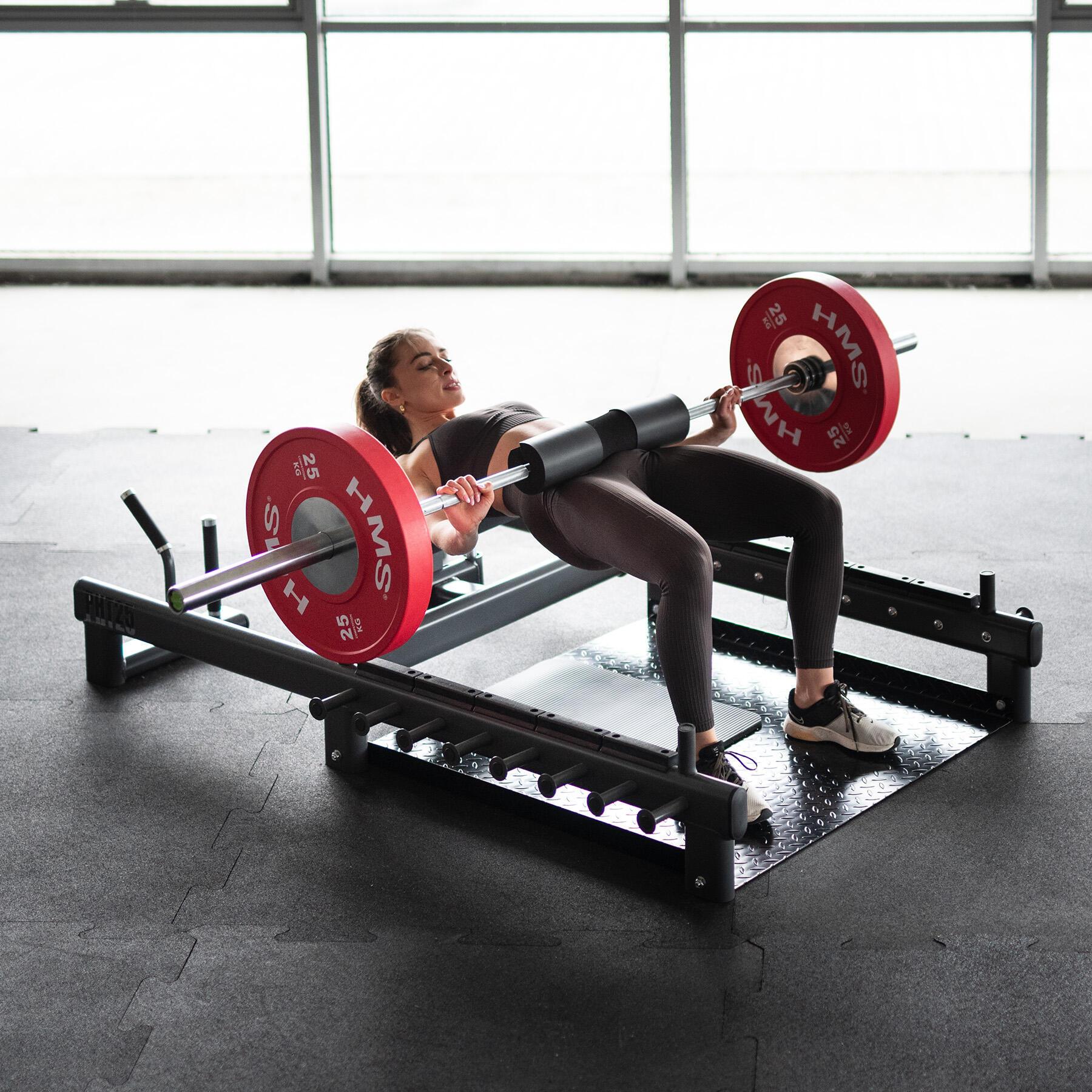 Platforma do ćwiczeń mięśni pośladków hip thrust i martwego ciągu PHT25 HMS 2/7