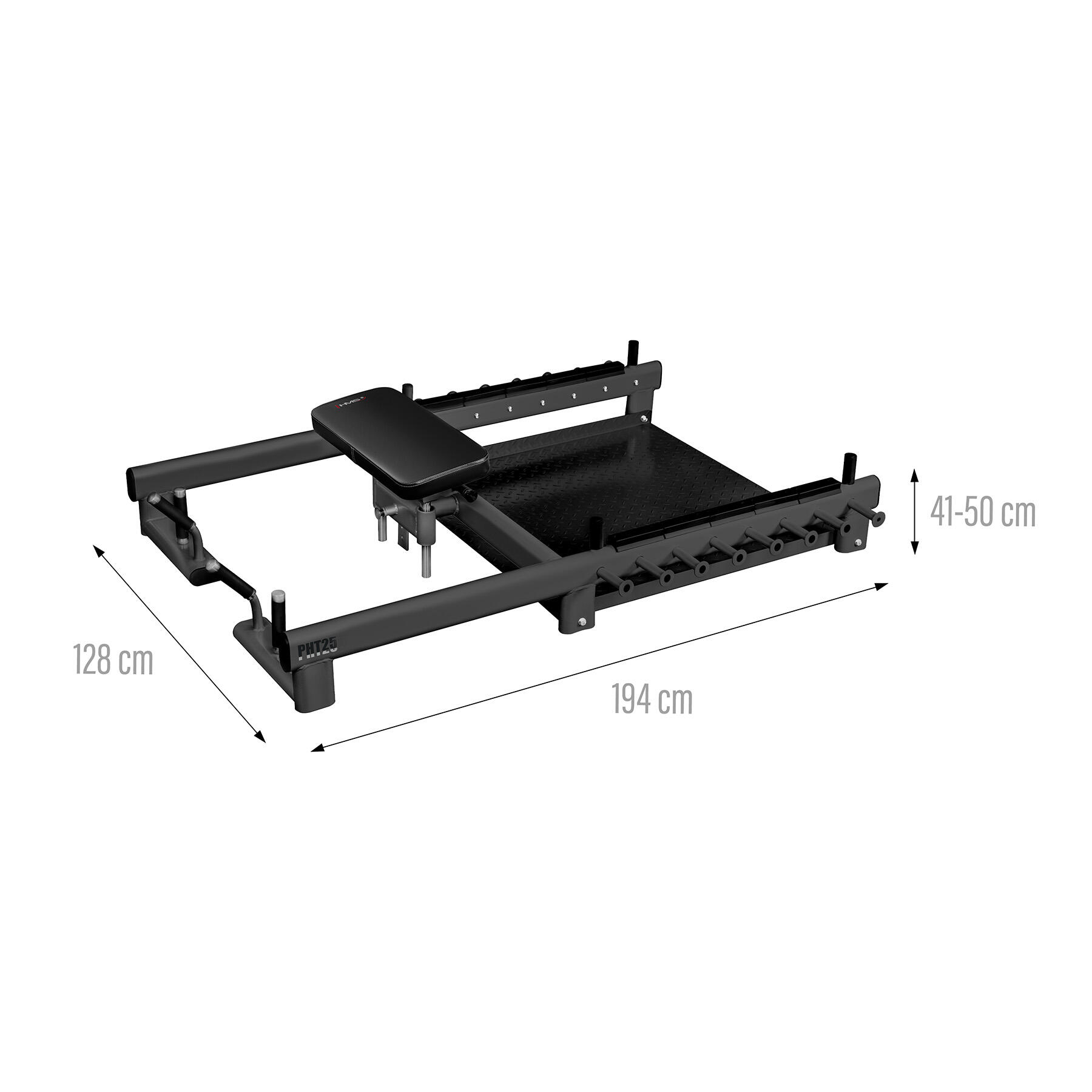 Platforma do ćwiczeń mięśni pośladków hip thrust i martwego ciągu PHT25 HMS 6/7