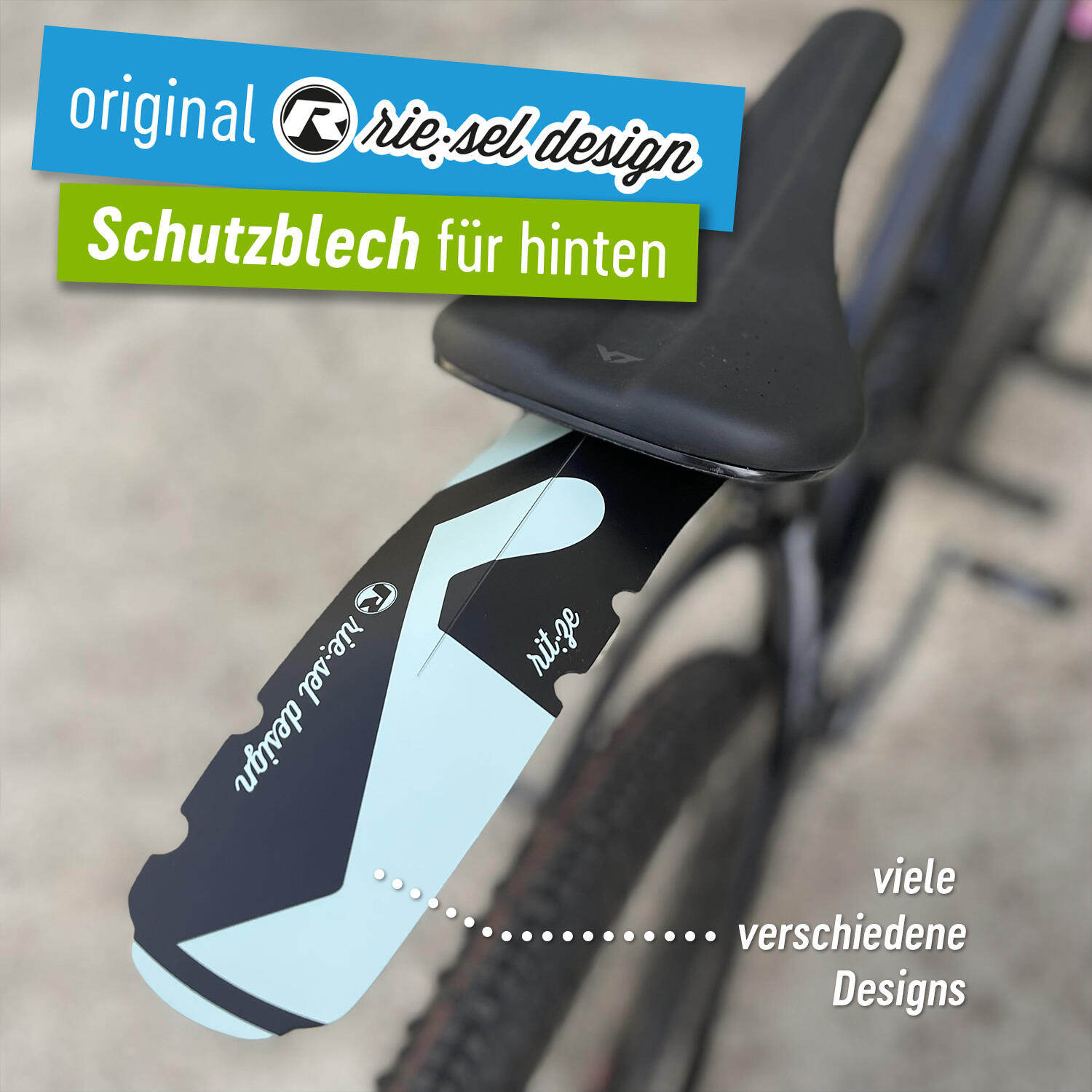 Steckschutzblech Mudguard für den Sattel Rennrad Gravel Schutzblech hinten 2/6