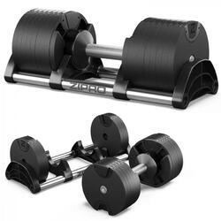 Haltère avec poids réglable Zipro Round 36 kg