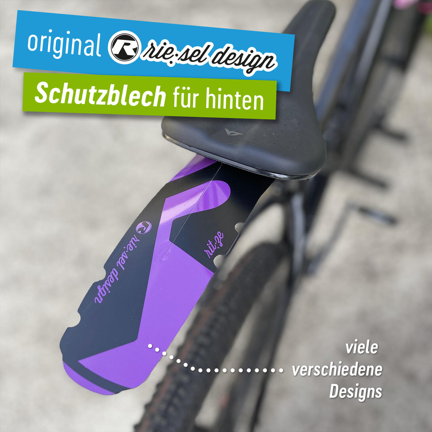 Steckschutzblech Mudguard für den Sattel Rennrad Gravel Schutzblech hinten 2/6