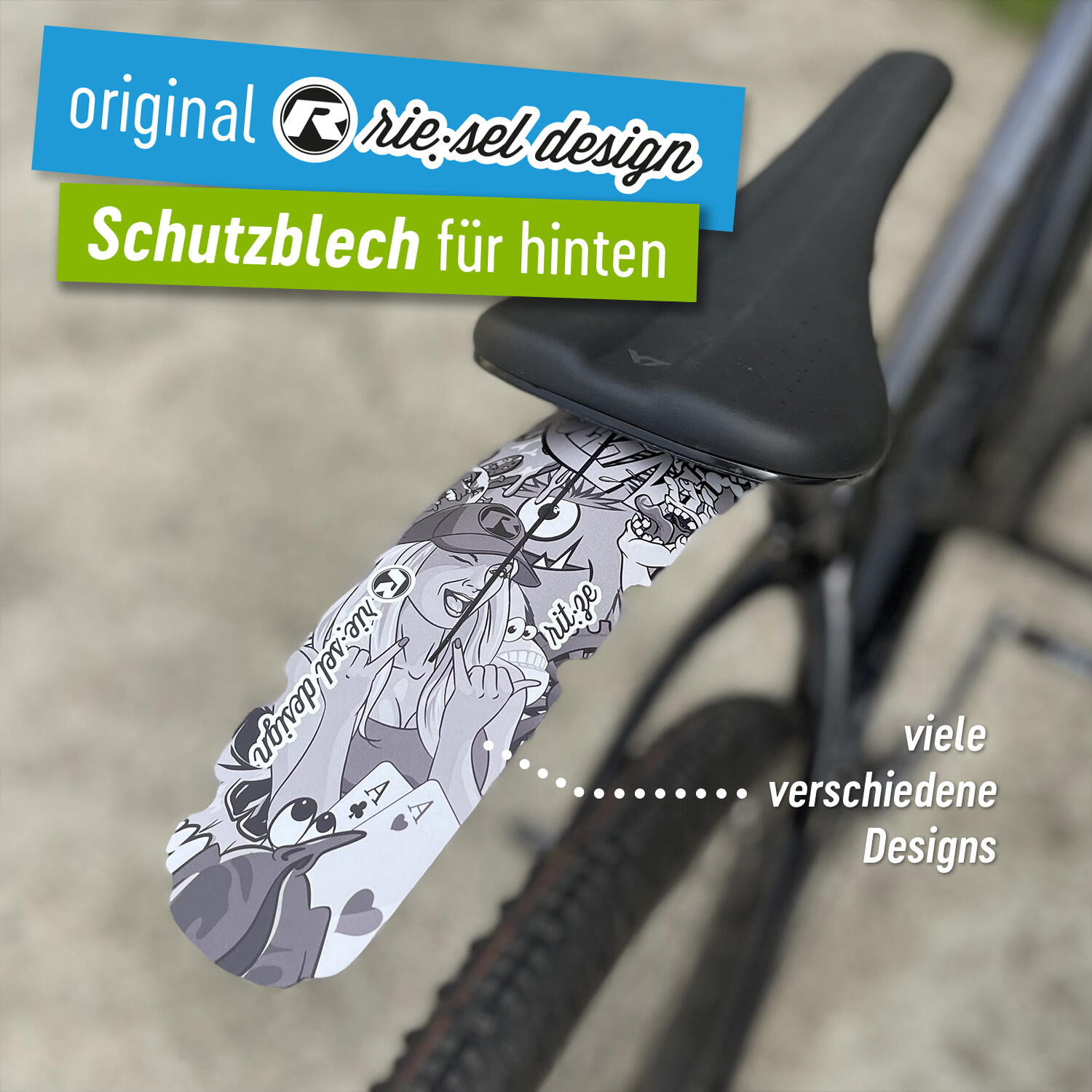 Steckschutzblech Mudguard für den Sattel Rennrad Gravel Schutzblech hinten 2/6