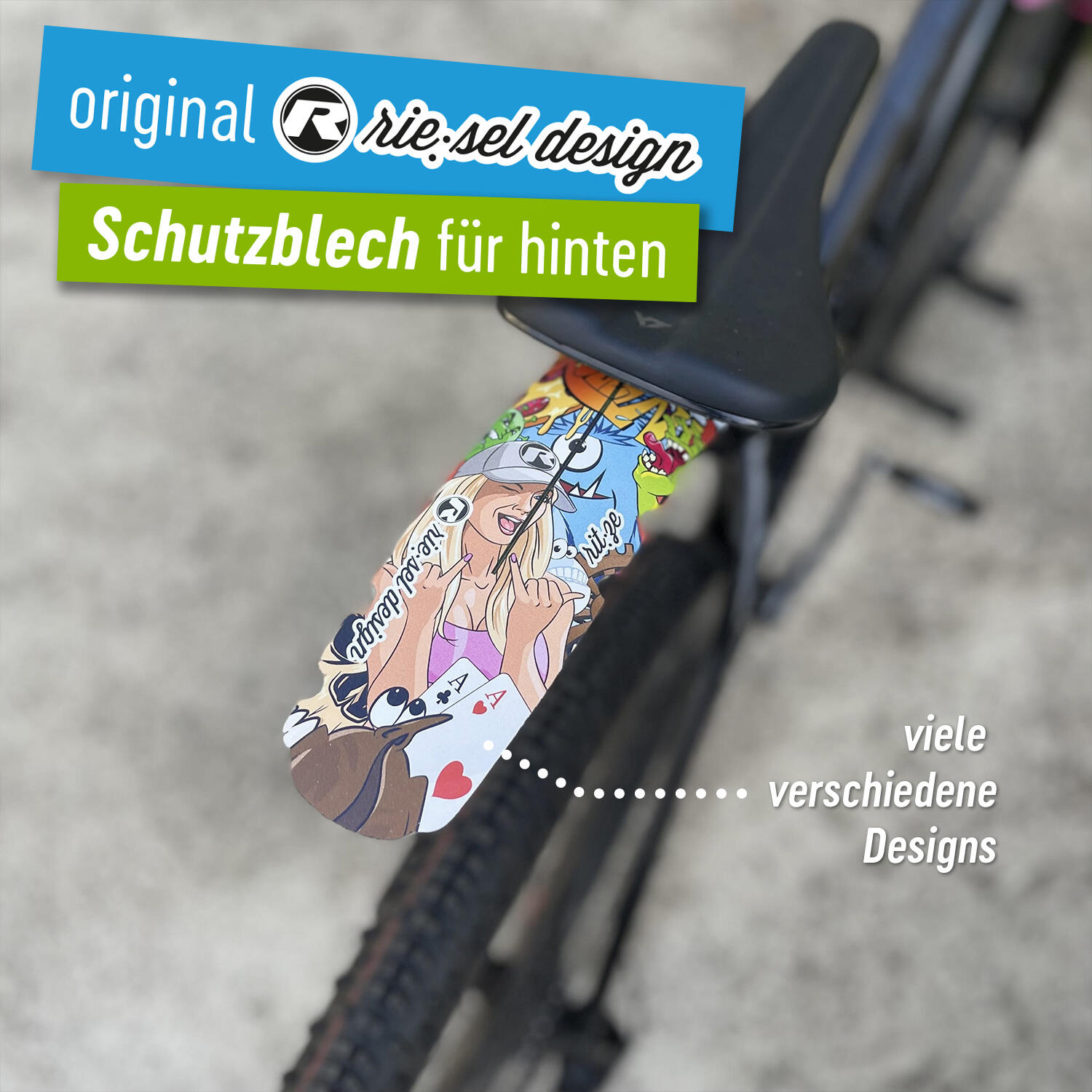 Garde-boues arrière Riesel Design RIT:ZE stickerbomb eyecatcher 2/6