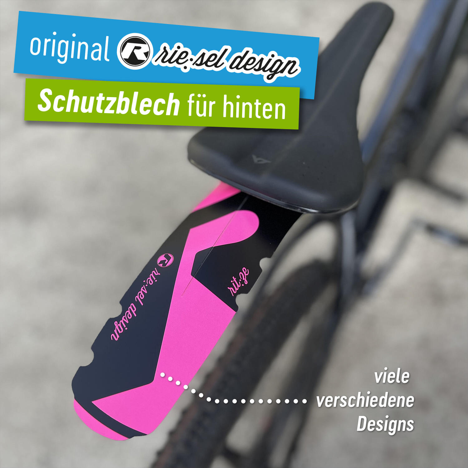 Steckschutzblech Mudguard für den Sattel Rennrad Gravel Schutzblech hinten 2/6