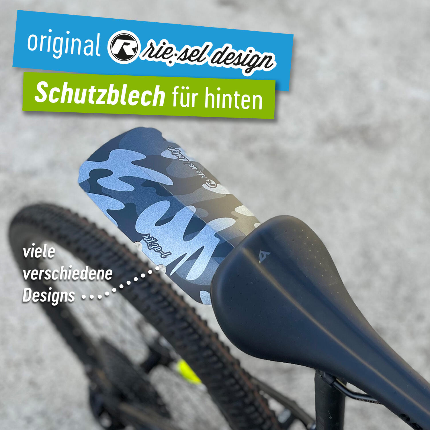 Steckschutzblech Mudguard für den Sattel MTB GRAVEL KIDSBIKE Schutzblech hinten 2/6