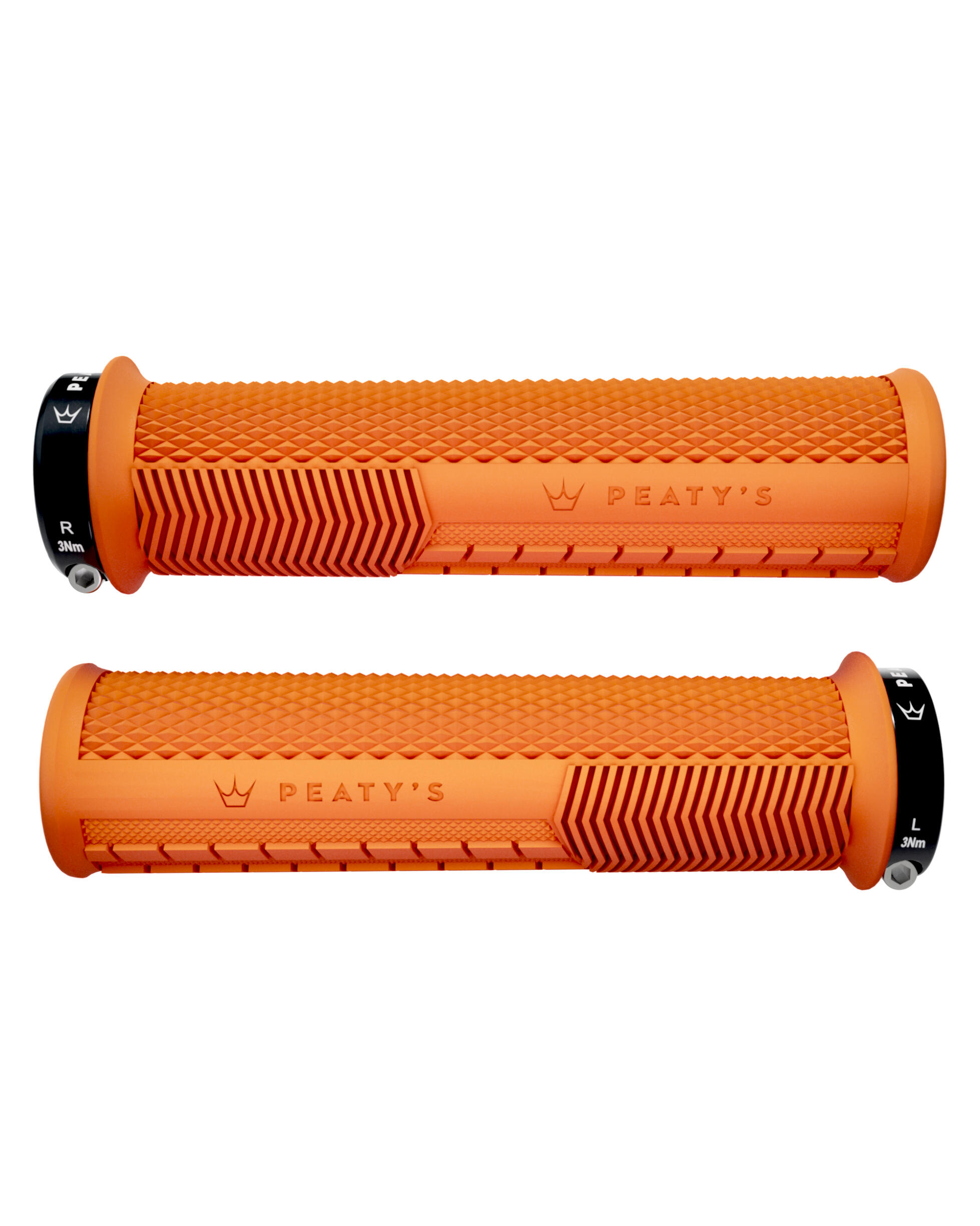 Coppia di Maniglie Monarch Knurl arancioni 7/7