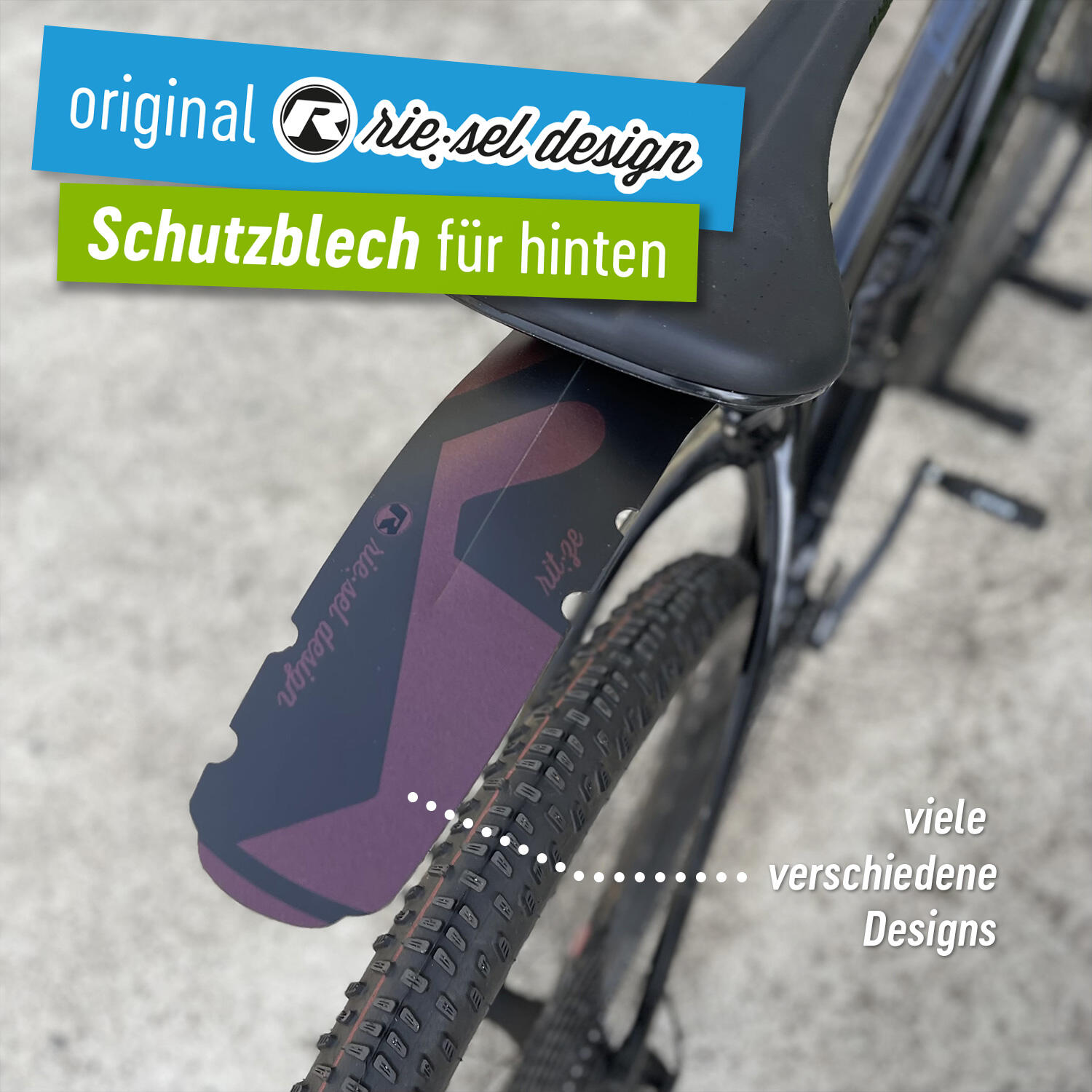 Steckschutzblech Mudguard für den Sattel Rennrad Gravel Schutzblech hinten 2/6