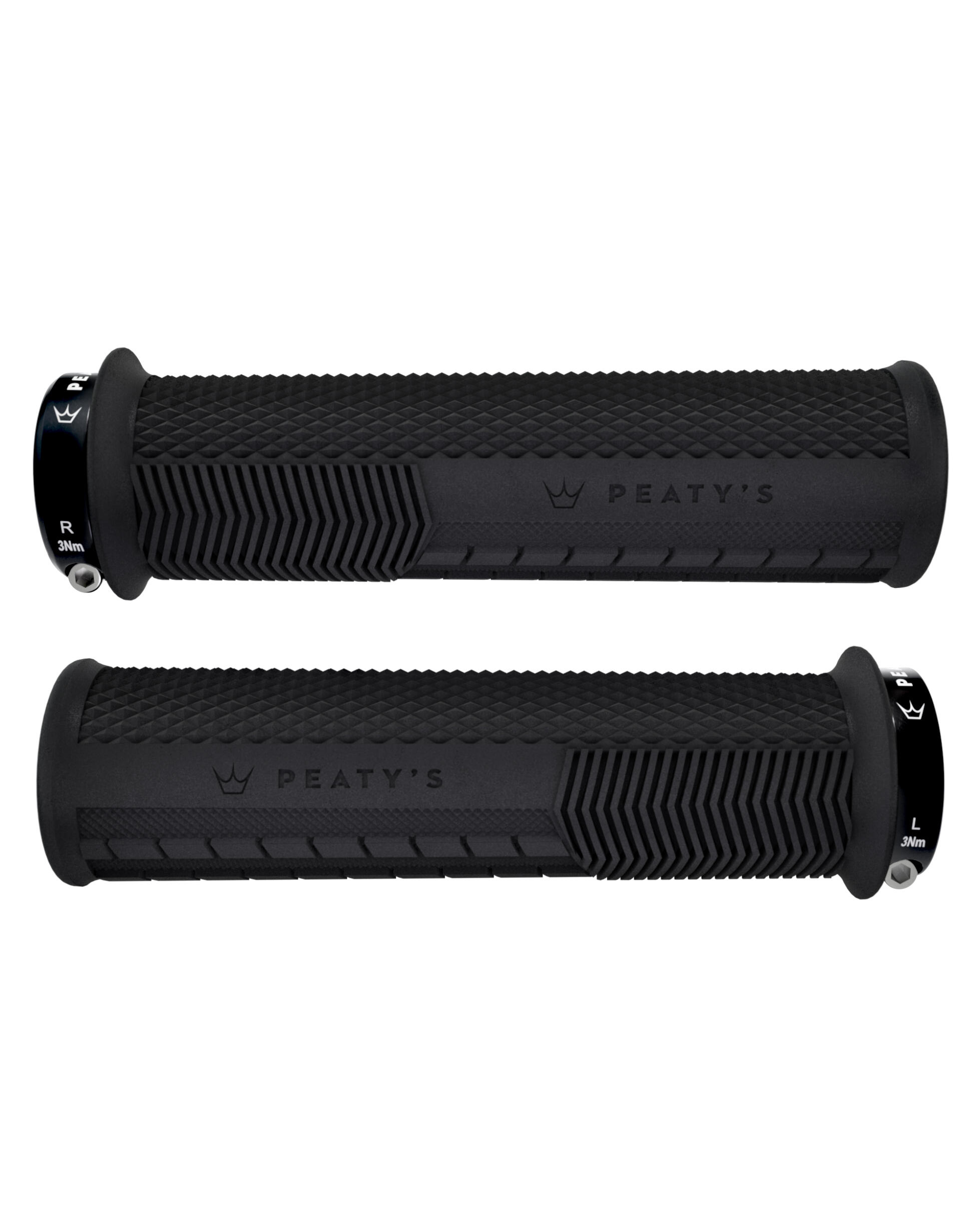 Peaty's Monarch Knurl Grip Thick (32-34mm) Black – Mountain Bike MTB Grip 7/7
