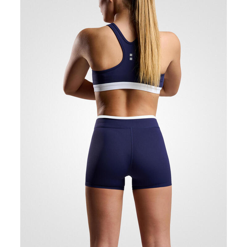 Short moulant de Tennis/Padel Femme Marine