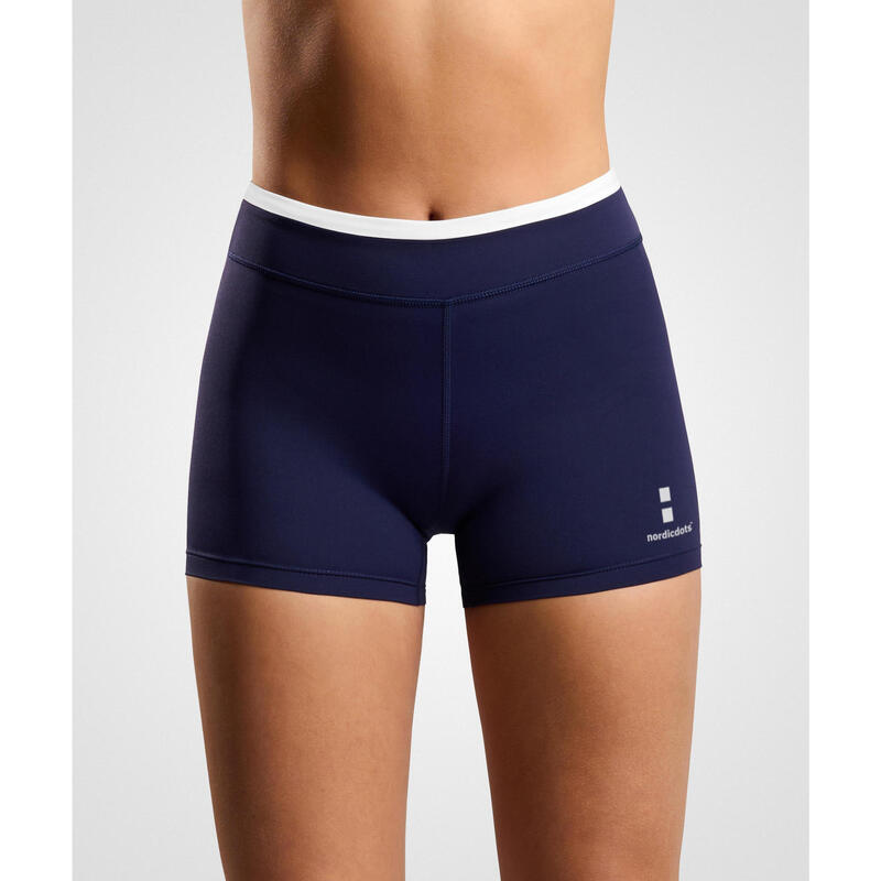 Short moulant de Tennis/Padel Femme Marine