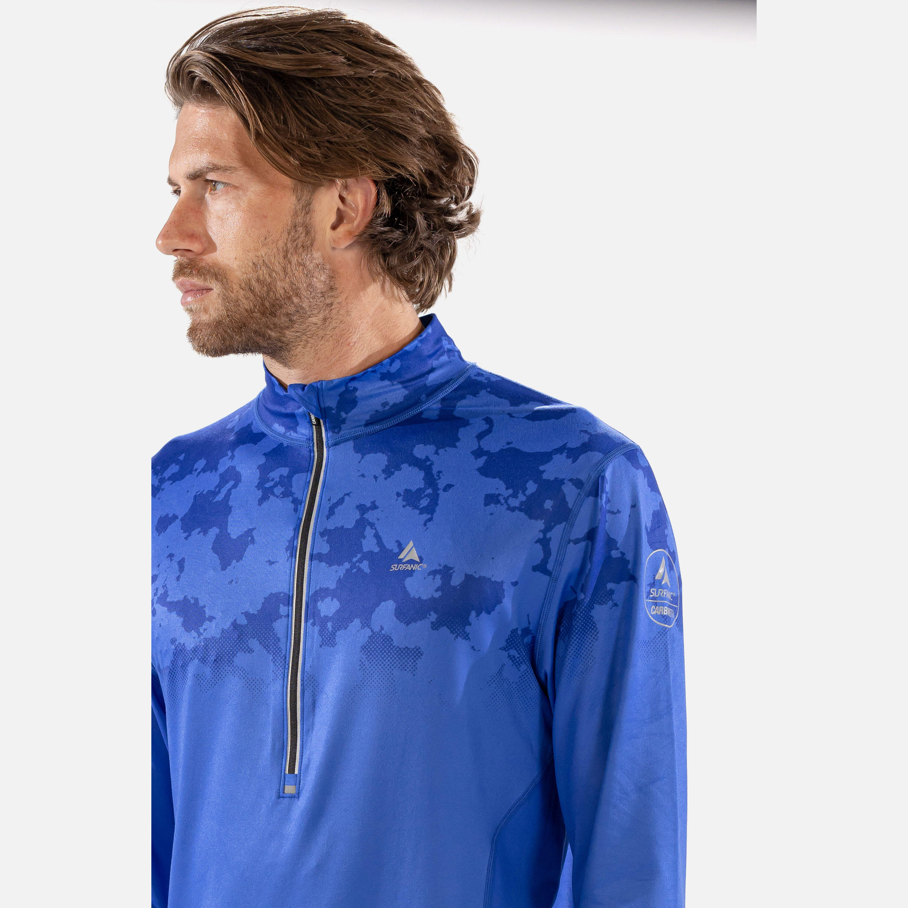Surfanic Męska Bluza Termoaktywna Carbon Dri Koszulka z Zamkiem SWU1604-0520 3/7