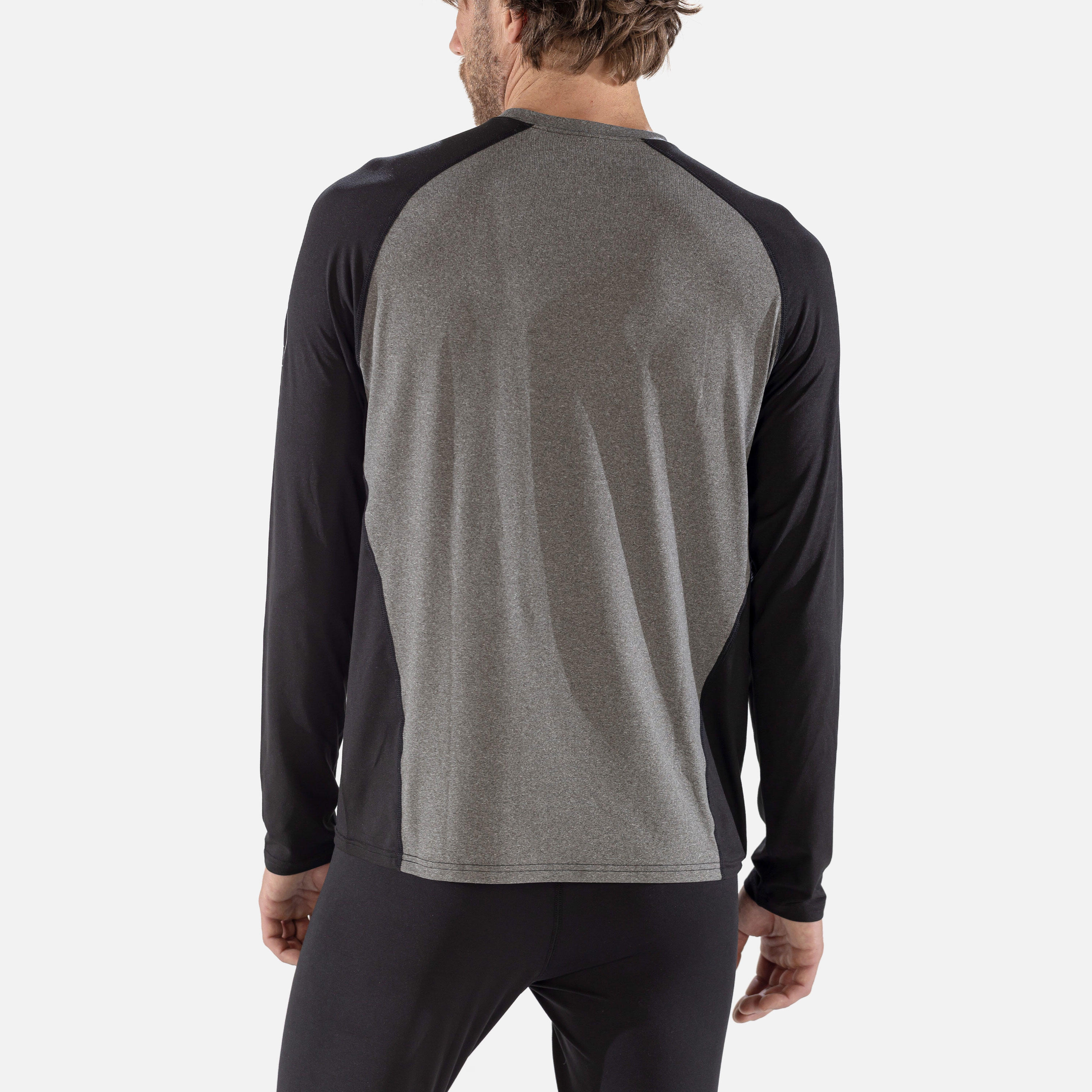 CarbonDri Bodyfit Mens Crewneck Black Camo 5/7