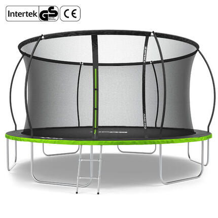 Trampolin rund Jump Pro Premium 14FT 435 cm Internes Sicherheitsnetz, Leiter