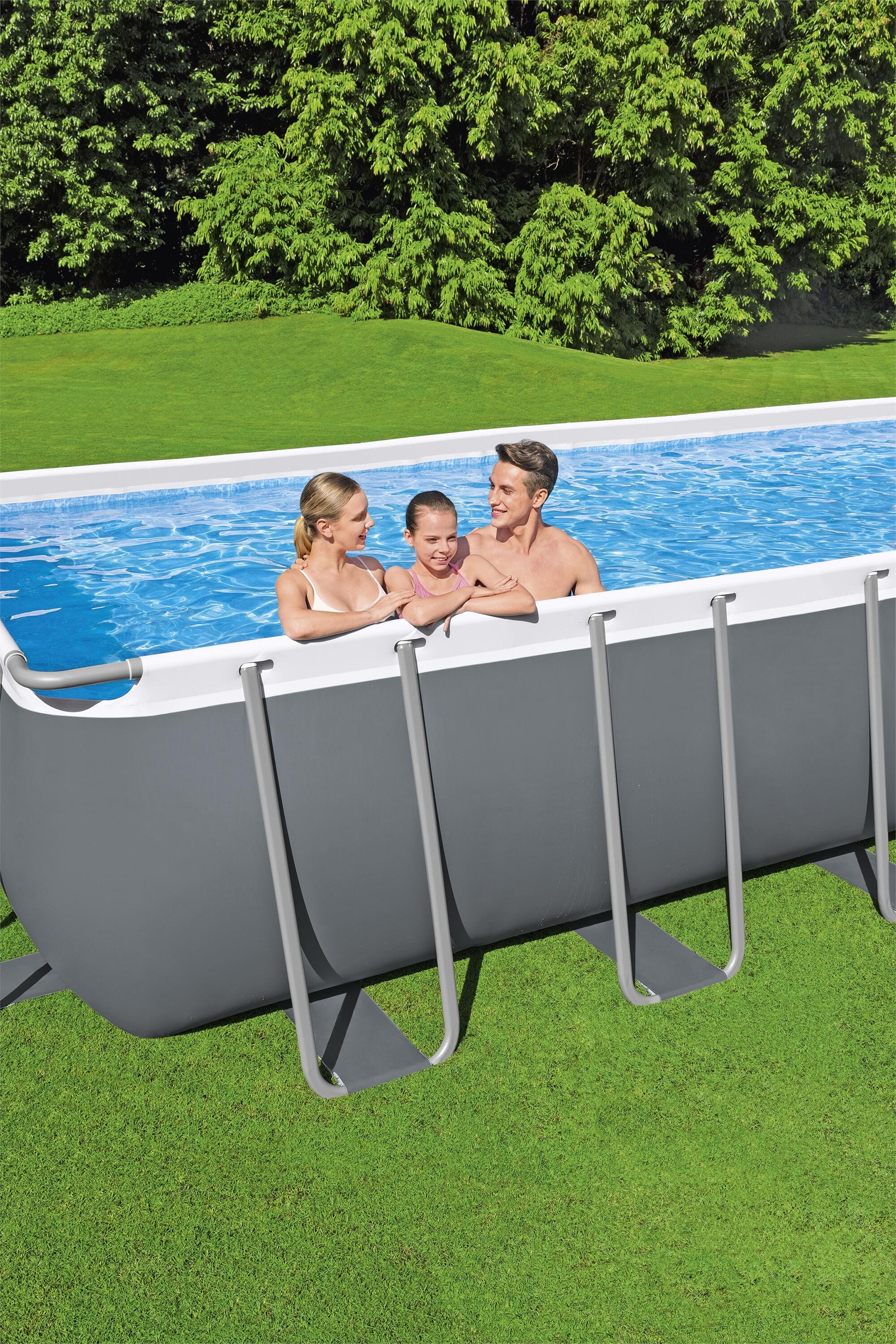 Bestway 56936-5 Piscina base fuori terra Power Steel da 956x488x132 cm grigia 6/7