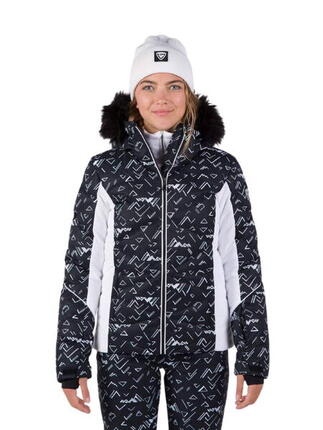 Kurtka narciarska Rossignol damska W Staci PR Puffy JKT czarna