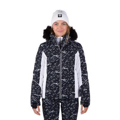 Kurtka narciarska Rossignol damska W Staci PR Puffy JKT czarna