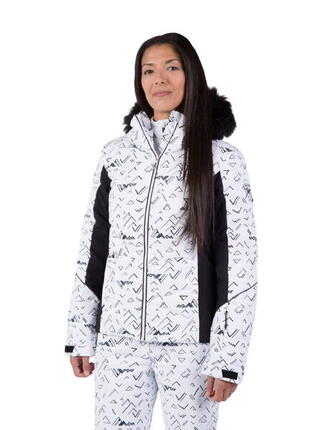 Kurtka narciarska Rossignol damska W Staci PR Puffy JKT biała