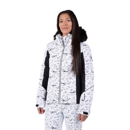 Kurtka narciarska Rossignol damska W Staci PR Puffy JKT biała