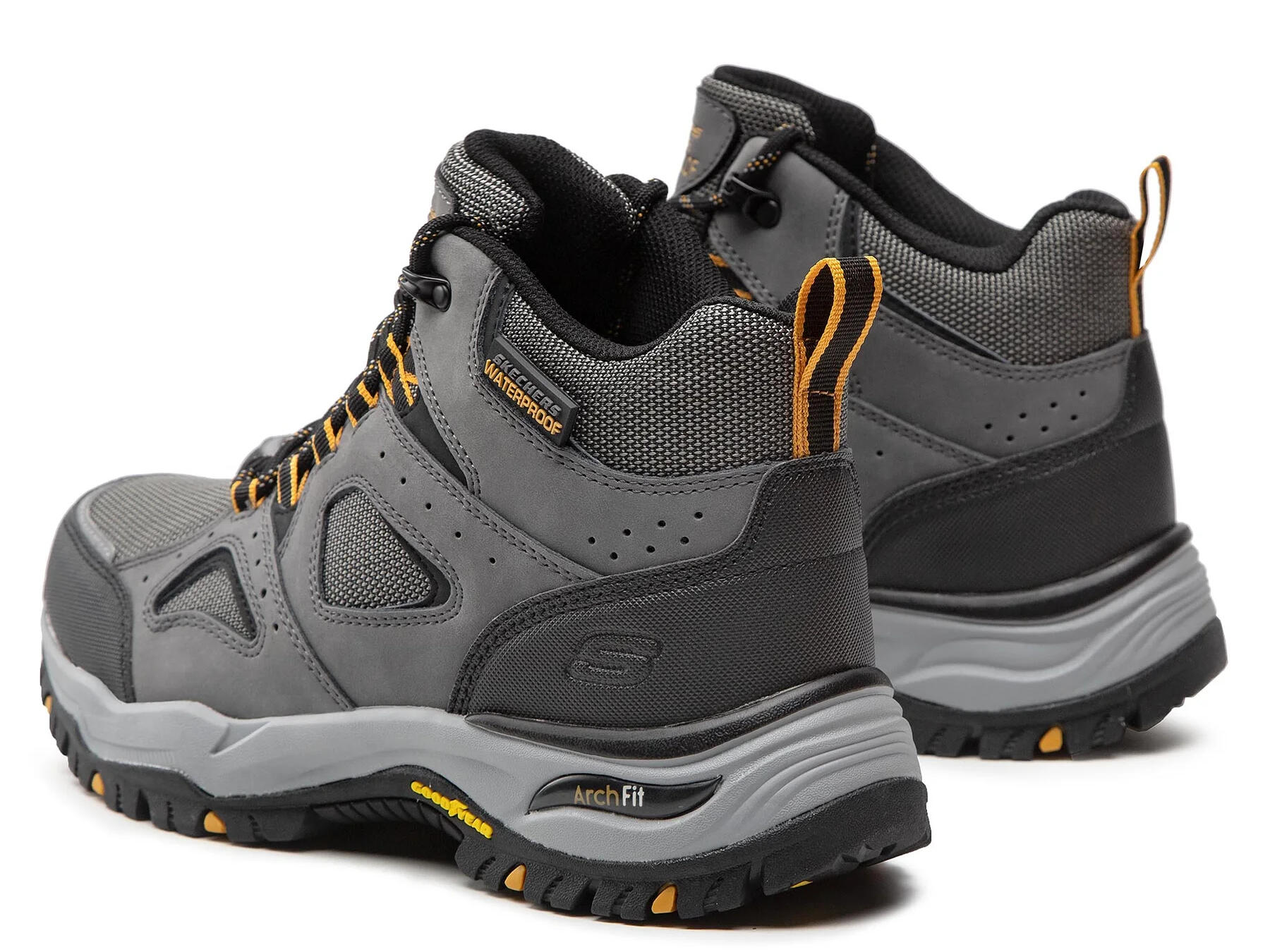 Buty trekkingowe męskie SKECHERS ARCH FIT DAWSON skóra 3/4