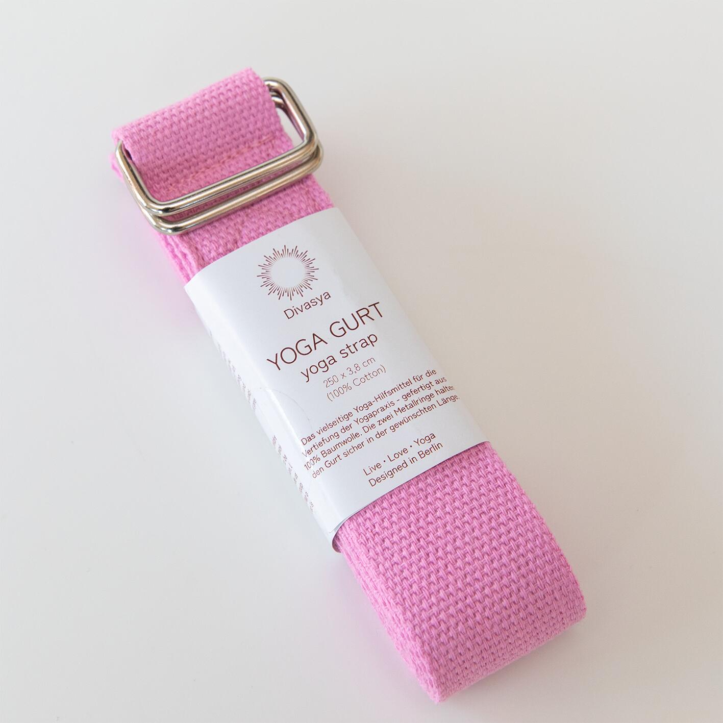 Yogagurt aus Baumwolle, flexible einstellbare Länge, Metallschnalle, in 3 Farben 2/3