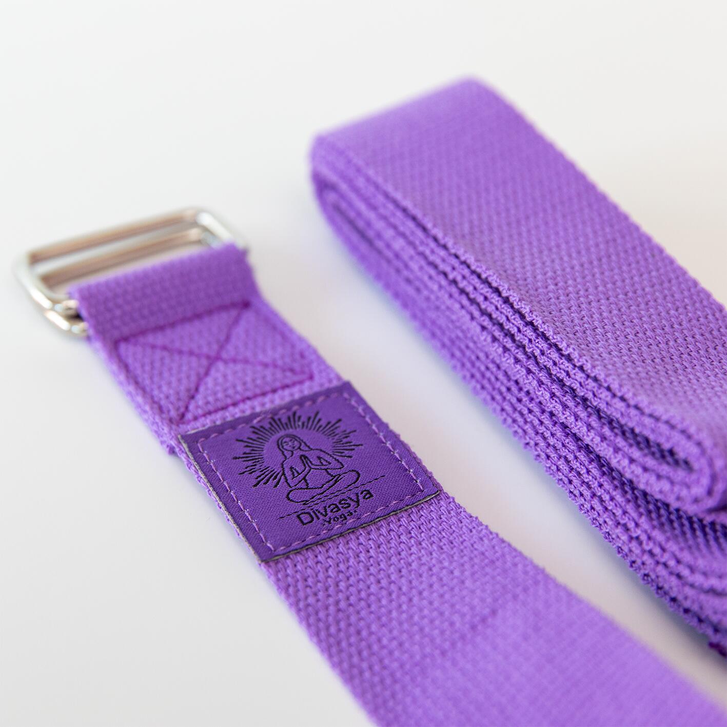 Yogagurt aus Baumwolle, flexible einstellbare Länge, Metallschnalle, in 3 Farben 3/3