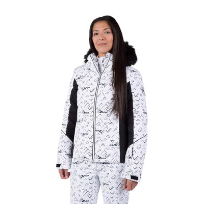 Kurtka narciarska Rossignol damska W Staci PR Puffy JKT biała
