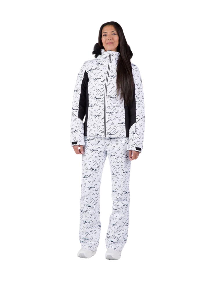 Kurtka narciarska Rossignol damska W Staci PR Puffy JKT biała