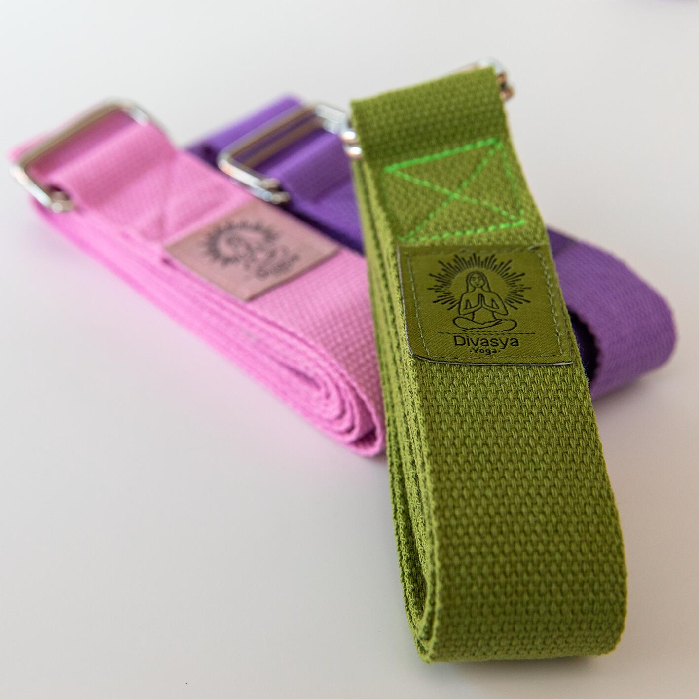 Sangle de yoga: longueur réglable et flexible, boucle en metal | 3 couleurs 4/4