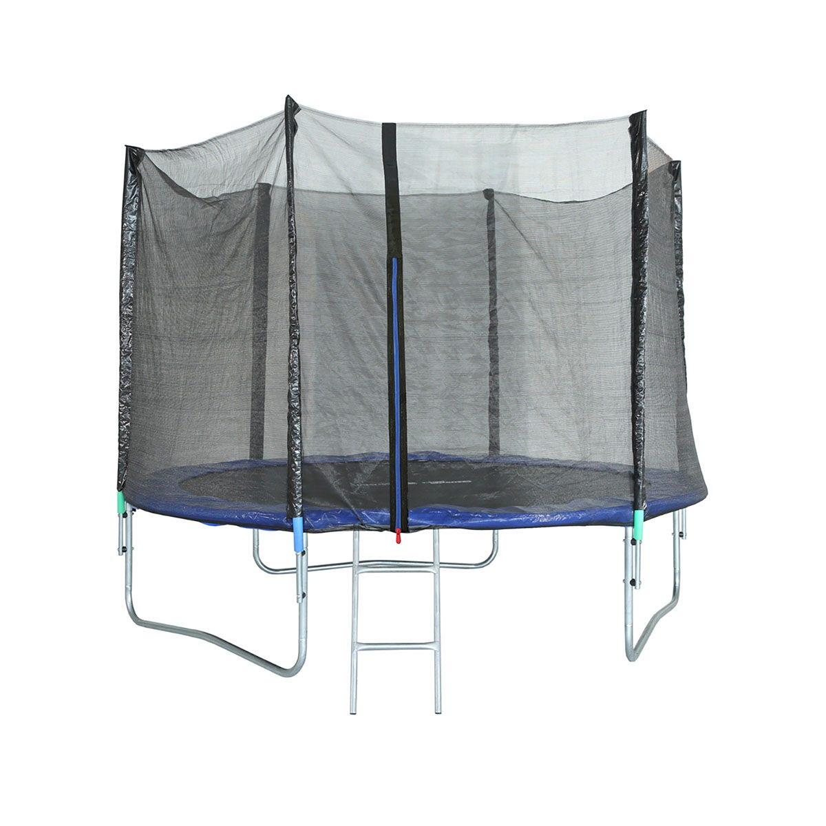 Trigano - Trampoline Ø 2,44 M Avec Filet De Sécurité Et Échelle - Trampoline - Bleu - Taille Unique - Decathlon