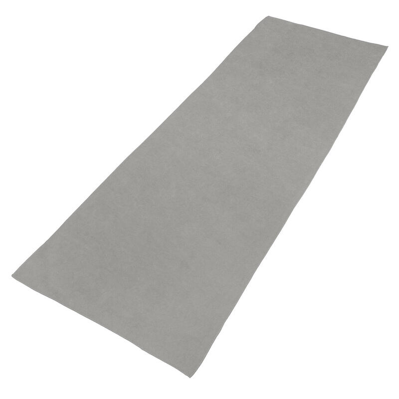 Serviette de Tapis de Yoga Premium - Antidérapante - 183 x 61 cm - Gris Naturel