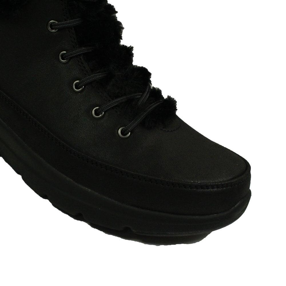 Comodo Y Calido Botin Mujer Skechers Glacial Ultra Wonderland Negro 5/7